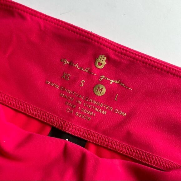 Spiritual Gangster Pink Centered Studio Tight Activewear Bottoms in Pink M - Picture 5 of 6